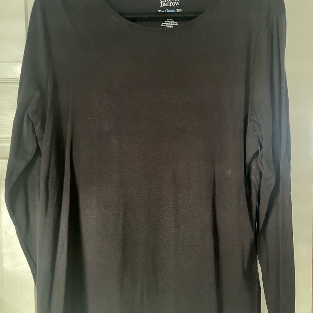 Croft & Barrow Black Classic Tee